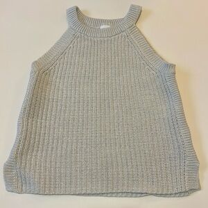 Girls Crazy 8 Silver Gray Knit Sleeveless Sweater Tank Size 7/8